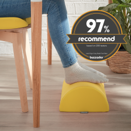 Jalkatuki Leitz Cosy Ergo. Monikäyttöinen, pestävä ja helposti mukana kulkeva ergonomiatuote.