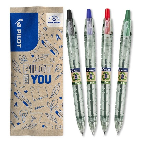 Kuulakynä 07 Medium Pilot B2P Ecoball, ekologinen kuulakynä kierrätysmuovista