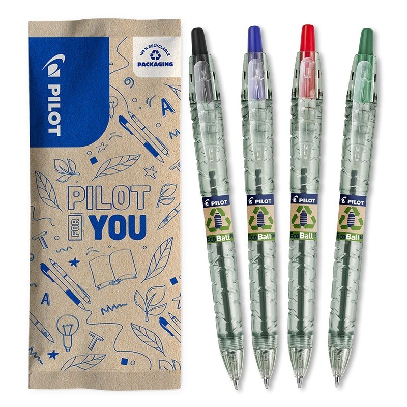 Kuulakynä 07 Medium Pilot B2P Ecoball, ekologinen kuulakynä kierrätysmuovista