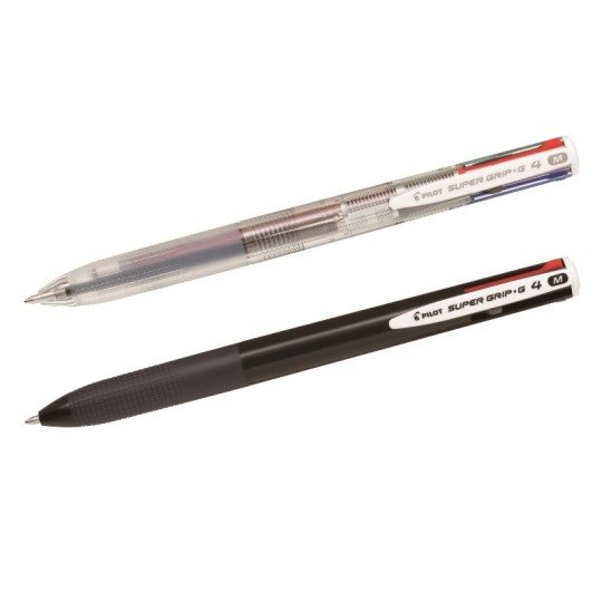 Kuulakynä 10 Medium Pilot Super Grip G 4 väriä