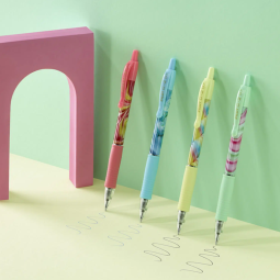 Geelikynä 07 Fine Pilot G-2 Flow Limited Edition, rajoitettu erä leikittelevällä 3D-kuviolla