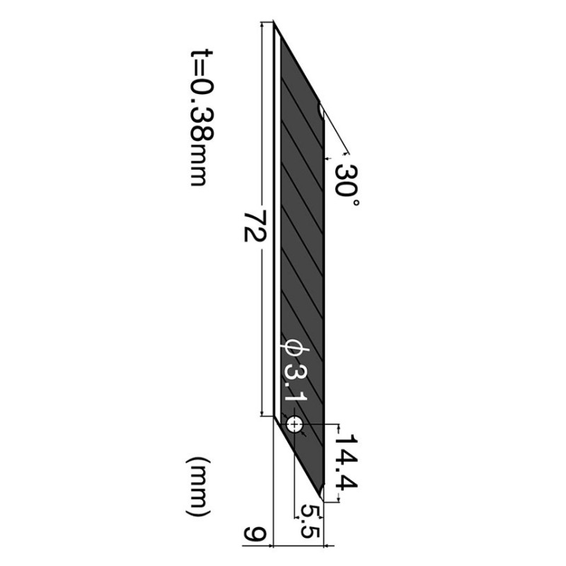 Varaterä NT-Cutter BA-15P /10kpl