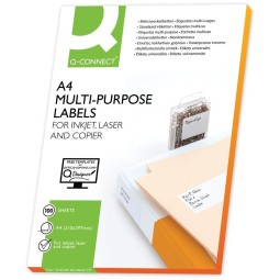 Tulostustarra 10-jak. 105x57mm /100 arkkia Q-Connect