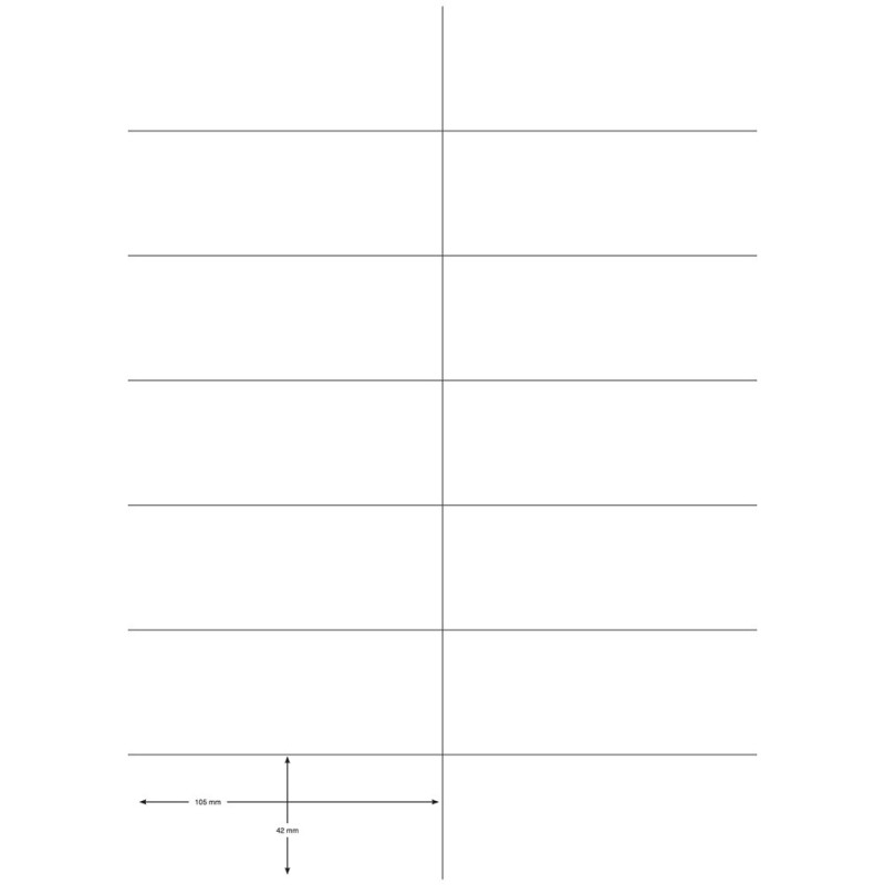 Tulostustarra 14-jak. 105x42mm /100 arkkia Q-Connect