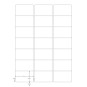 Tulostustarra 21-jak. 63,5x38,1mm /100 arkkia Q-Connect