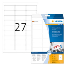 Irtoava tarra 63,5x29,6mm /675kpl Herma 4347 Movables