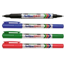 Huopakynä 1/0,4mm Artline 041T TwinTip, kaksipäinen kynä pysyvään merkintään