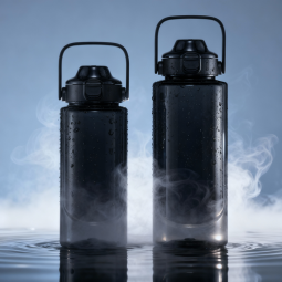 Vesipullo Colorissimo Black Tritan 1000ml ja 1500ml, tyylikäs ja laadukas liikelahjatuote omalla logolla!