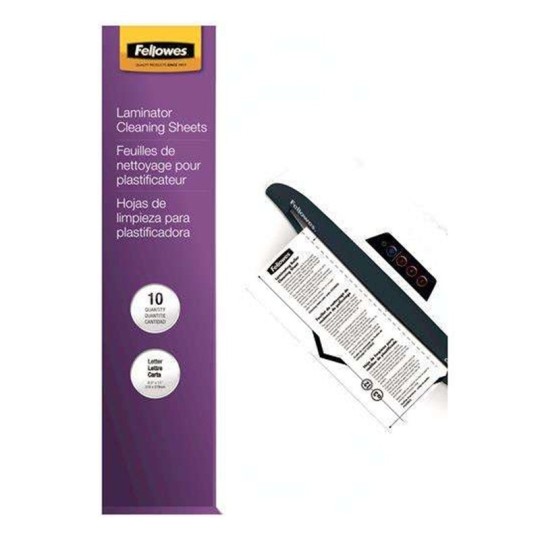 Lamilaitteen puhdistusarkki A4 /10kpl Fellowes Cleaning Sheets