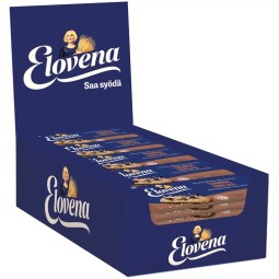 Välipalakeksi 30x30g Elovena Tumma suklaa