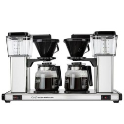 Perinteinen kaksoiskahvinkeitin Moccamaster Manual Double Silver.