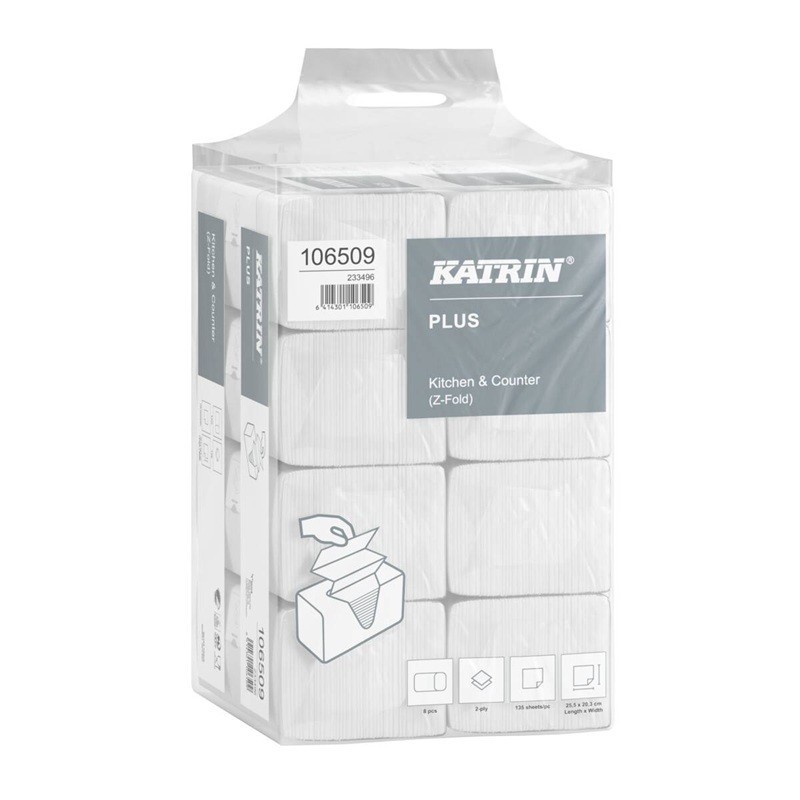 Käsipyyhe Katrin 106509 Plus Kitchen & Counter /8pkt - Easy Pick -pakkaus
