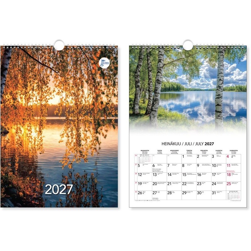 Maisema 2027 - näyttäviä suomalaisia maisemia A3-koossa