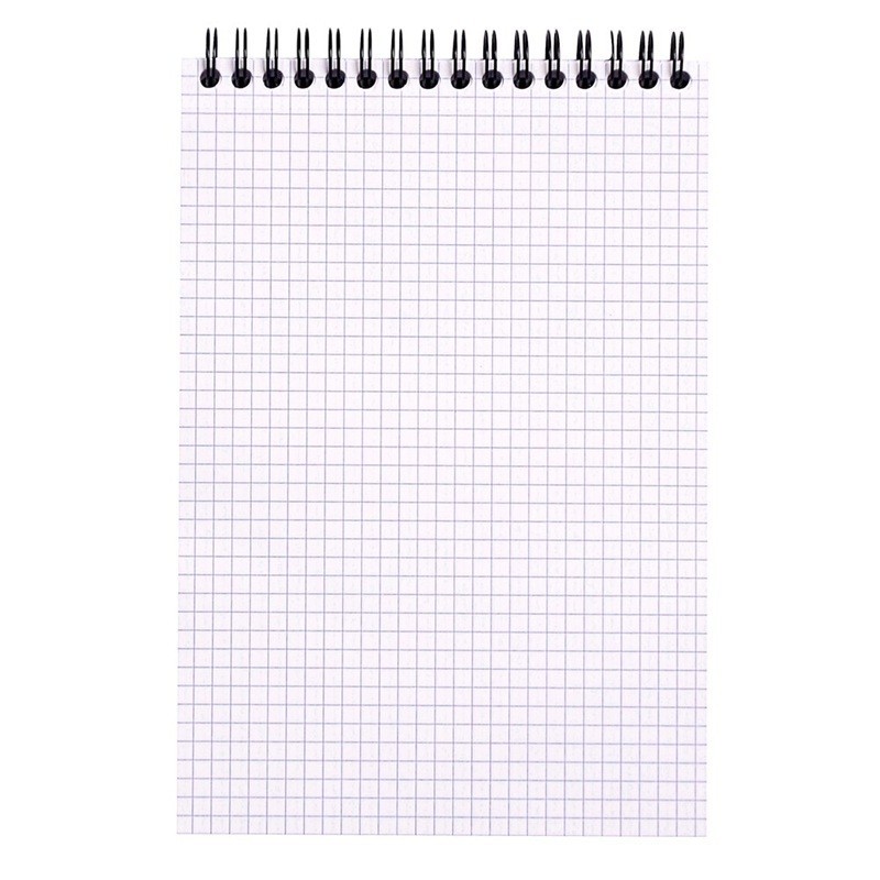 Laadukas ruutupaperilehtiö Rhodia N°16 A5-koossa, säänkestävillä kansilla ja parikierresidonnalla.