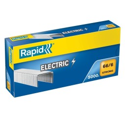 Vahvalankainen ja teräväkärkinen niitti 66/6 Rapid Strong Electric esimerkiksi useille sähkönitojille.
