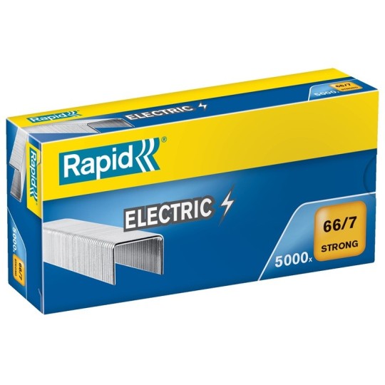 Vahvalankainen ja teräväkärkinen niitti 66/7 Rapid Strong Electric /5000kpl esimerkiksi useille sähkönitojille.