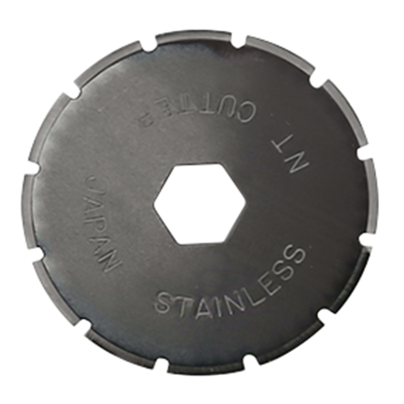 Varaterä NT-Cutter BS-28P, 2 varaterän pakkaus pyöreäteräiselle leikkurille. Perforoiva jälki.