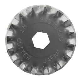 Varaterä NT-Cutter BW-28P, 2 varaterän pakkaus pyöreäteräiselle leikkurille. Aaltomainen leikkausjälki.