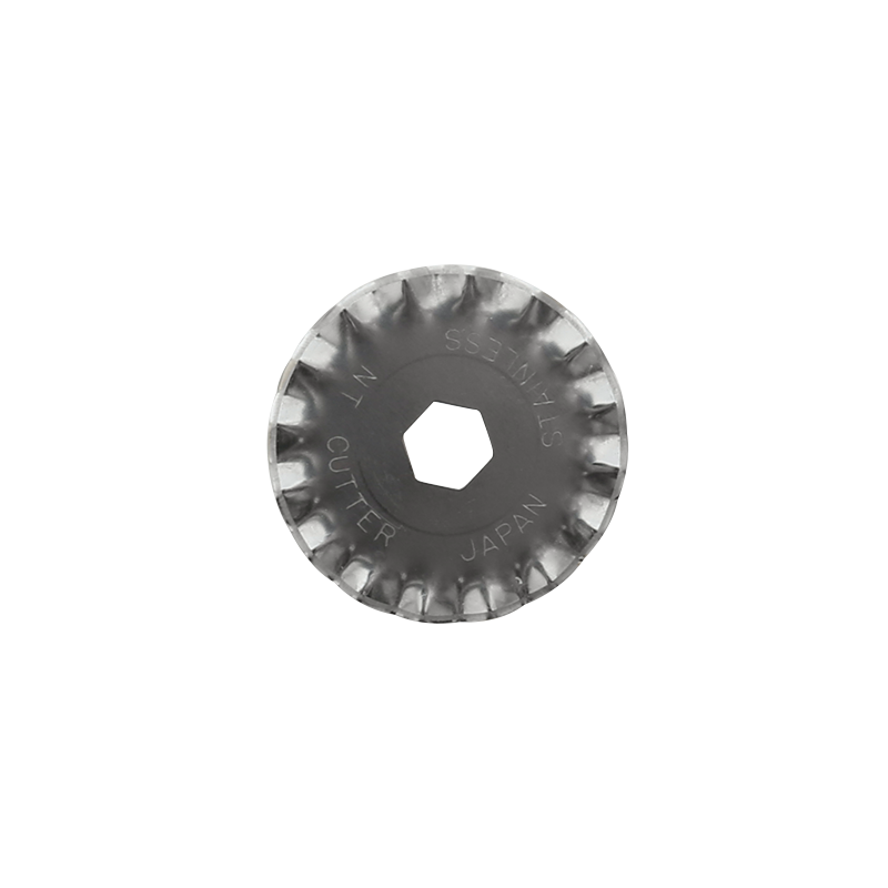 Varaterä NT-Cutter BW-28P, 2 varaterän pakkaus pyöreäteräiselle leikkurille. Aaltomainen leikkausjälki.