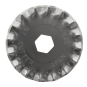 Varaterä NT-Cutter BW-28P, 2 varaterän pakkaus pyöreäteräiselle leikkurille. Aaltomainen leikkausjälki.