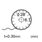 Varaterä NT-Cutter BW-28P, 2 varaterän pakkaus pyöreäteräiselle leikkurille. Aaltomainen leikkausjälki.