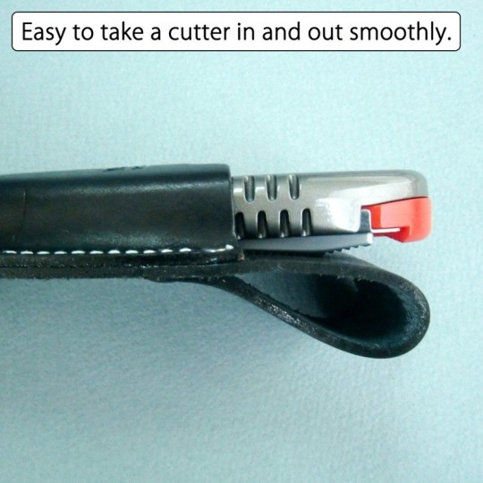 Vyökotelo NT-Cutter HL-13P, kannettava nahkakotelo vyökiinnityksellä useille NT-Cutter -veitsille.