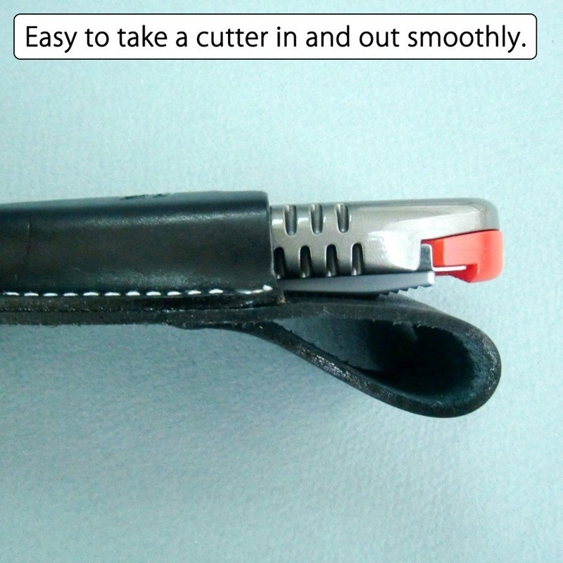 Vyökotelo NT-Cutter HL-13P, kannettava nahkakotelo vyökiinnityksellä useille NT-Cutter -veitsille.
