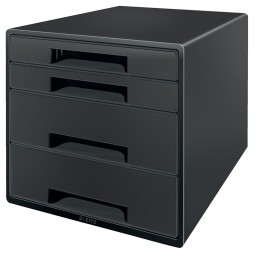 Laatikosto 4-osainen Leitz Recyle, ekologinen 2+2 laatikon vetolaatikosto työpöydälle.