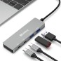 USB-C Hub 2xUSB-A & 2xUSB-C Sandberg 136-50, pidä työpiste siistinä