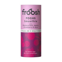 Smoothie Froosh Focus 235ml - Mustaherukan, omenan, mansikan ja supermarja acaian maut