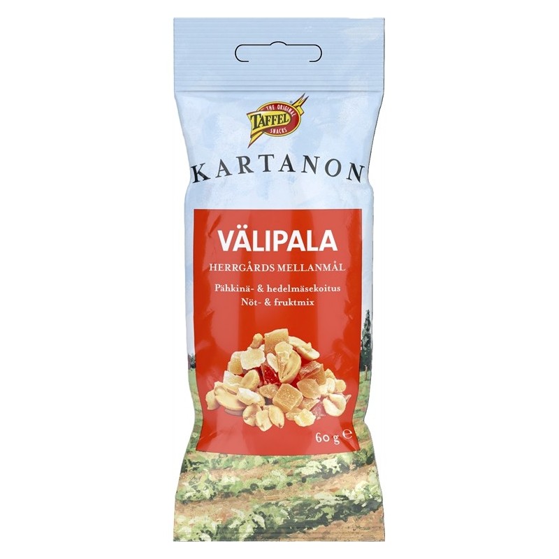 Pähkinä ja hedelmäsekoitus Taffel Kartanon välipala 60g
