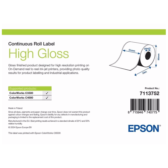 Epson Premium High Gloss Label 7113752