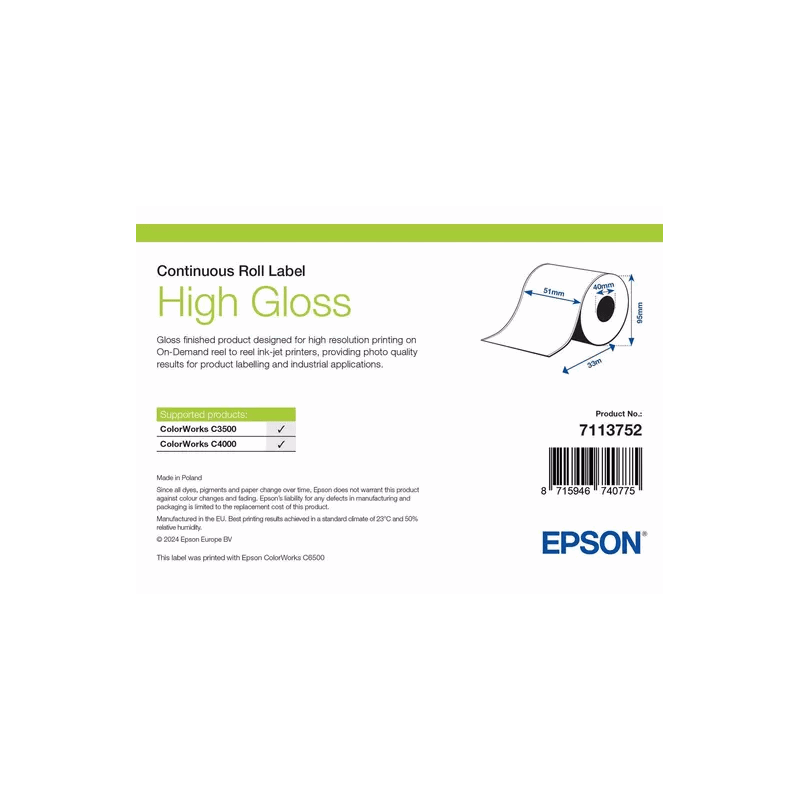 Epson Premium High Gloss Label 7113752