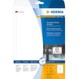 Säänkestävä tulostustarra 190x275mm (25) Herma 8334 Extremely Strong