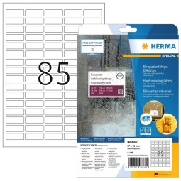 Säänkestävä tulostustarra 37x13mm (2125) Herma 8337 Extremely Strong