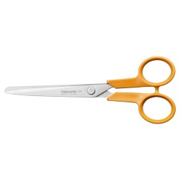 Oranssikahvaiset Fiskars Classic 9859-sakset ovat ikoninen design-klassikko