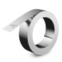 Liimaton alumiinirulla 12mm x 4,8m kohokirjoitinlaite Dymo LabelMaker Rhino M1011:lle teolliseen käyttöön.