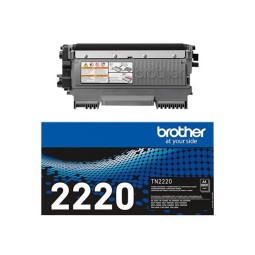 Brother TN-2220 Musta 2,6K Laserkasetti. Alkuperäinen 2600 sivun tulostuskasetti.