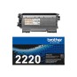 Brother TN-2220 Musta 2,6K Laserkasetti. Alkuperäinen 2600 sivun tulostuskasetti.