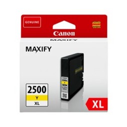 Canon PGI-2500XL Yellow Mustepatruuna. Alkuperäinen 1520 sivun tulostuskasetti.