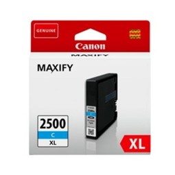 Canon PGI-2500XL Cyan Mustepatruuna. Alkuperäinen 1755 sivun tulostuskasetti.