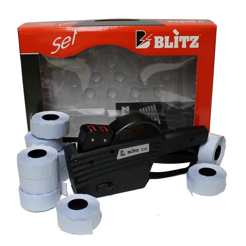 Kestävä ja laadukas, mutta kevyt hinnoittelija 2-rivisellä tekstillä - Blitz S14.