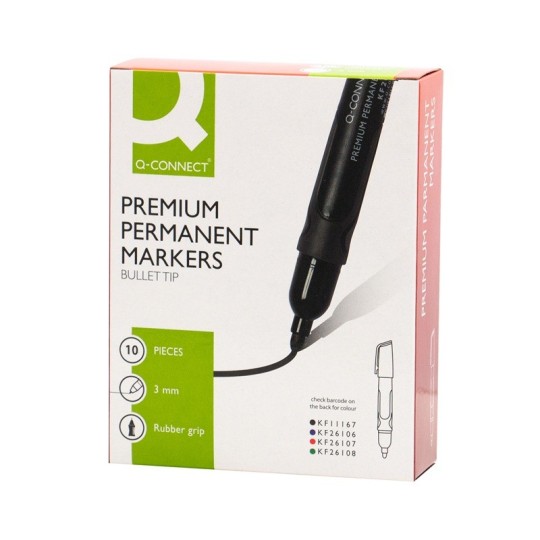 Q-Connect Premium on merkkauskynä kumitetulla otepinnalla.