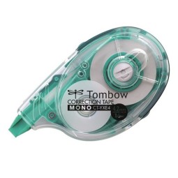 Korjausrolleri 4,2mm/16m Tombow Mono CT. Laadukas ja kustannustehokas, sivuttain käytettävä korjausrolleri.