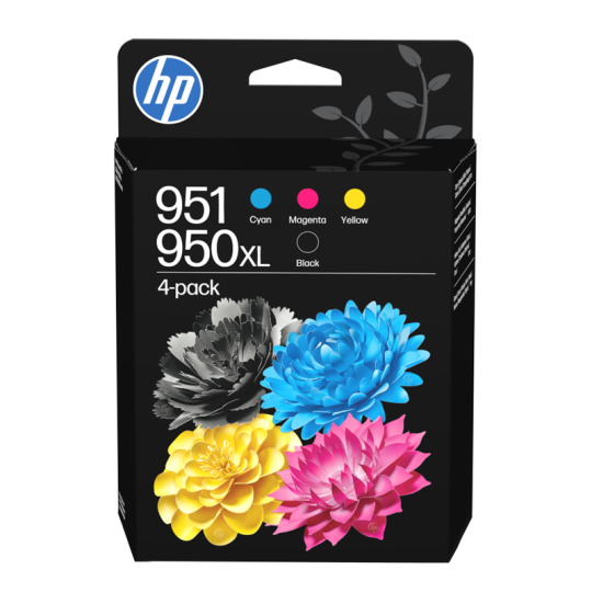 HP No 950XL/951 CMYK 4-Pack Mustepatruuna