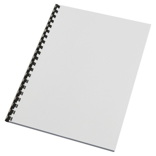 Kierresidontakansi GBC White Leather. Kampasidottavien asiakirjojen etu- ja takakanneksi tarkoitettu suojalehti.