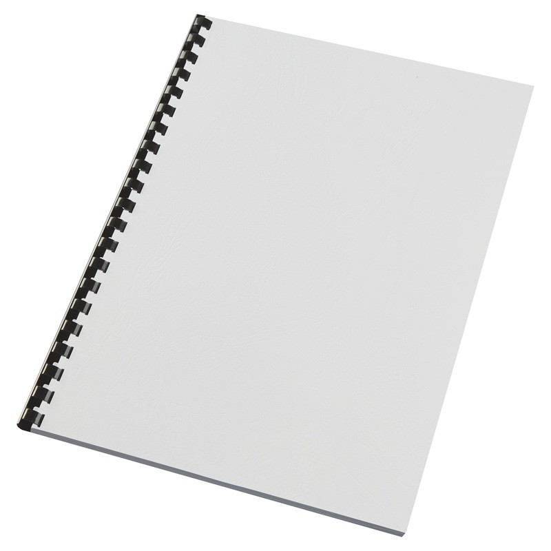 Kierresidontakansi GBC White Leather. Kampasidottavien asiakirjojen etu- ja takakanneksi tarkoitettu suojalehti.