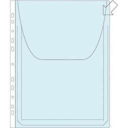 Paljekansiotasku A4 180my PP
