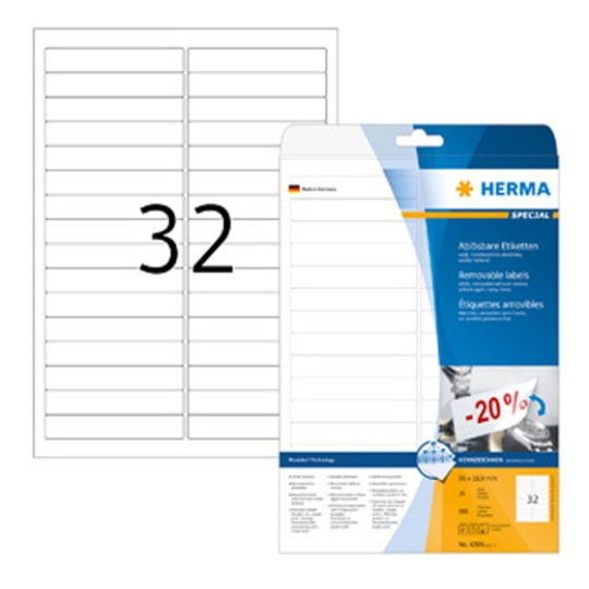 Irtoava tarra 96x16,9mm /800kpl Herma 4209 Movables