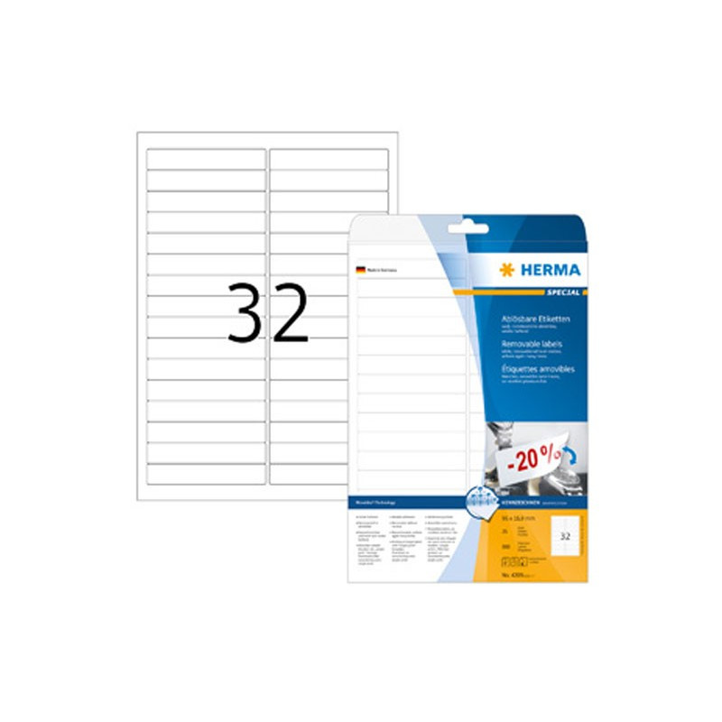 Irtoava tarra 96x16,9mm /800kpl Herma 4209 Movables